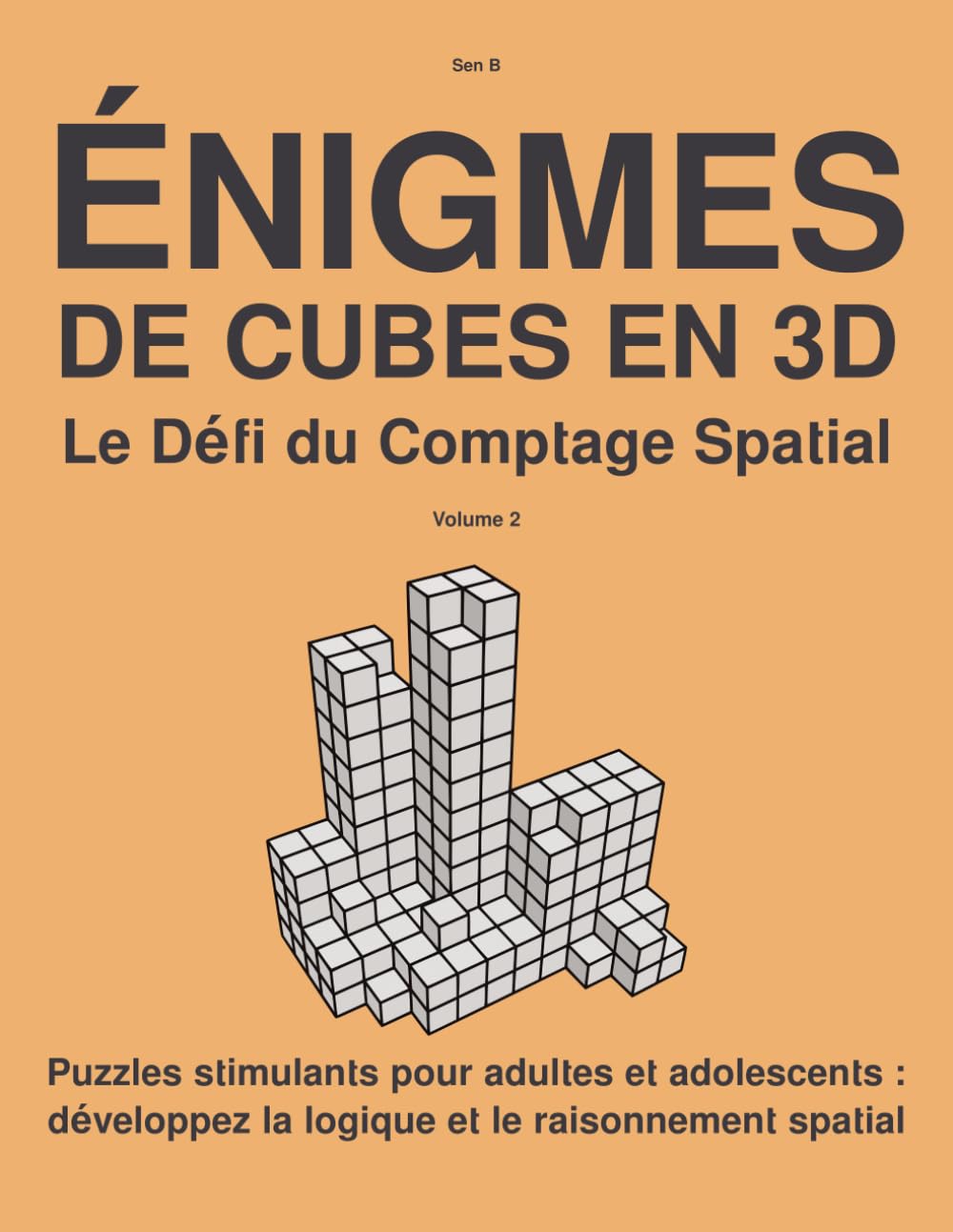 ÉNIGMES DE CUBES EN 3D: Le Dé du Comptage Spatial Volume 2: Puzzles stimulants pour adultes et adolescents : développez la logique et le raisonnement ... de puzzles : Comptage de cubes et logique 3D)