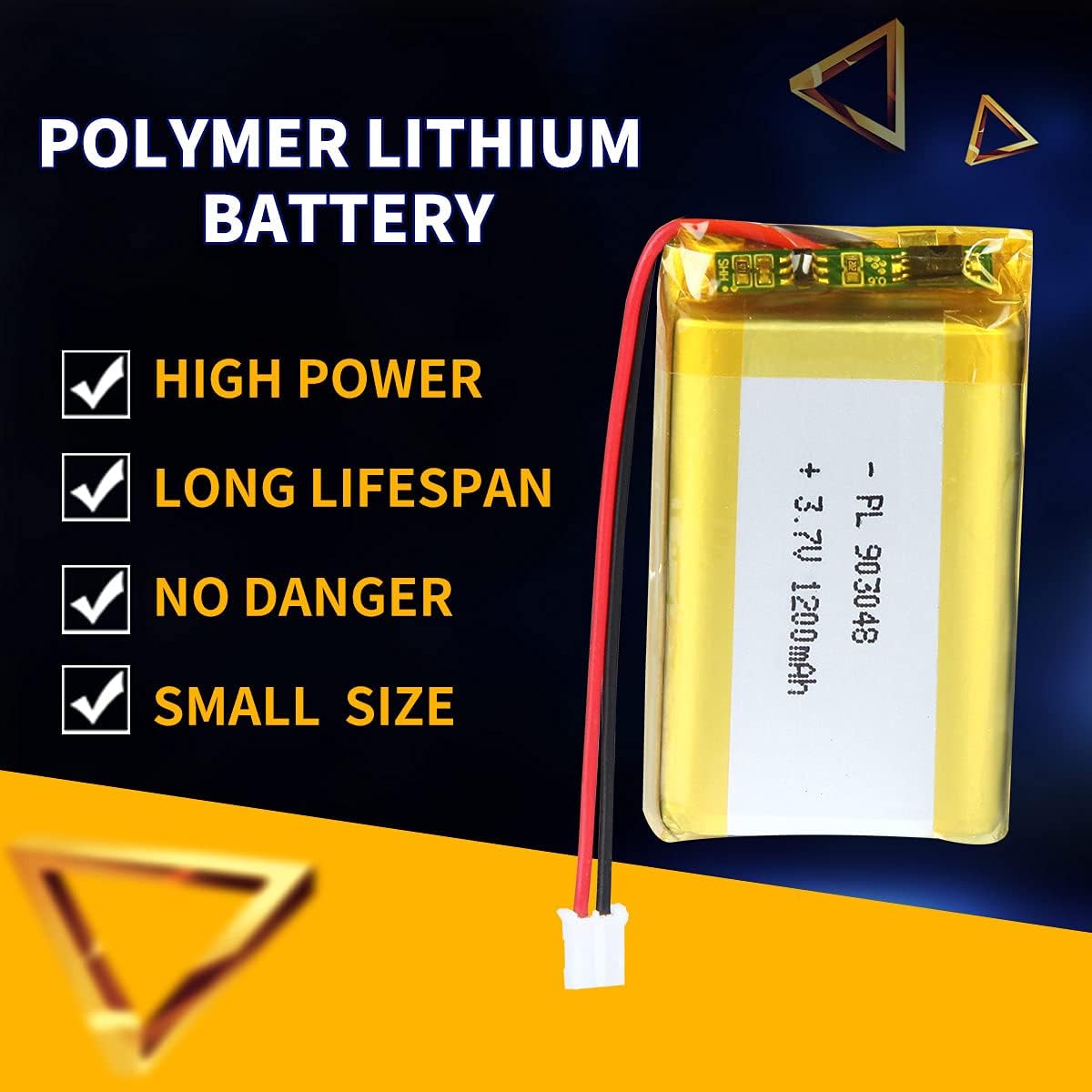 A様 Amazon.com: HXJNLDC DC 3.7V 1600mAh 103048 Rechargeable Lithium