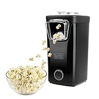 BLACK+DECKER BXPC1100E – Macchina per Popcorn 1100 W | Senza Olio | Pronta in 3 min