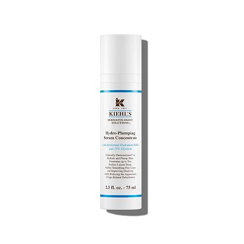 Kiehl's Suero hidratante Hydro-Plumping, rellena la piel, mejora la elasticidad, reduce la apariencia de la piel seca, todo tipo de piel, probado
