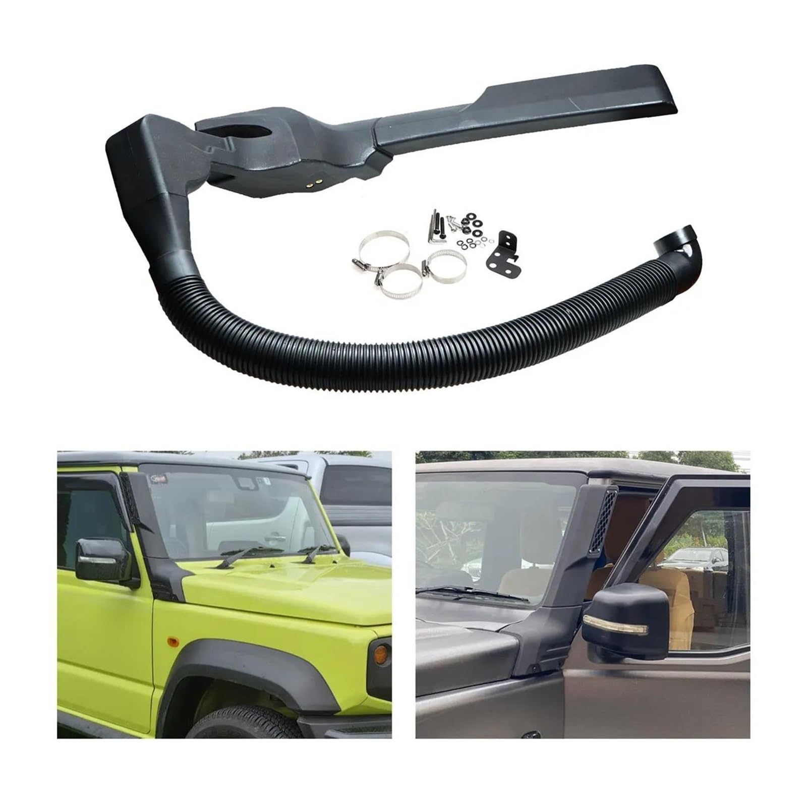 ☆★☆ジムニー他車 エアインテークパイプシルバー・エアクリーナーフルセット☆★☆ brado スズキ ジムニーシエラ JB74W HYPER CHAMBER ブラード