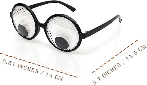 Miniatura 2 de Gafas de ojos Googly divertidas gafas de disfraces con ojos de movimiento, gafas novedosas, accesorios divertidos para fiestas