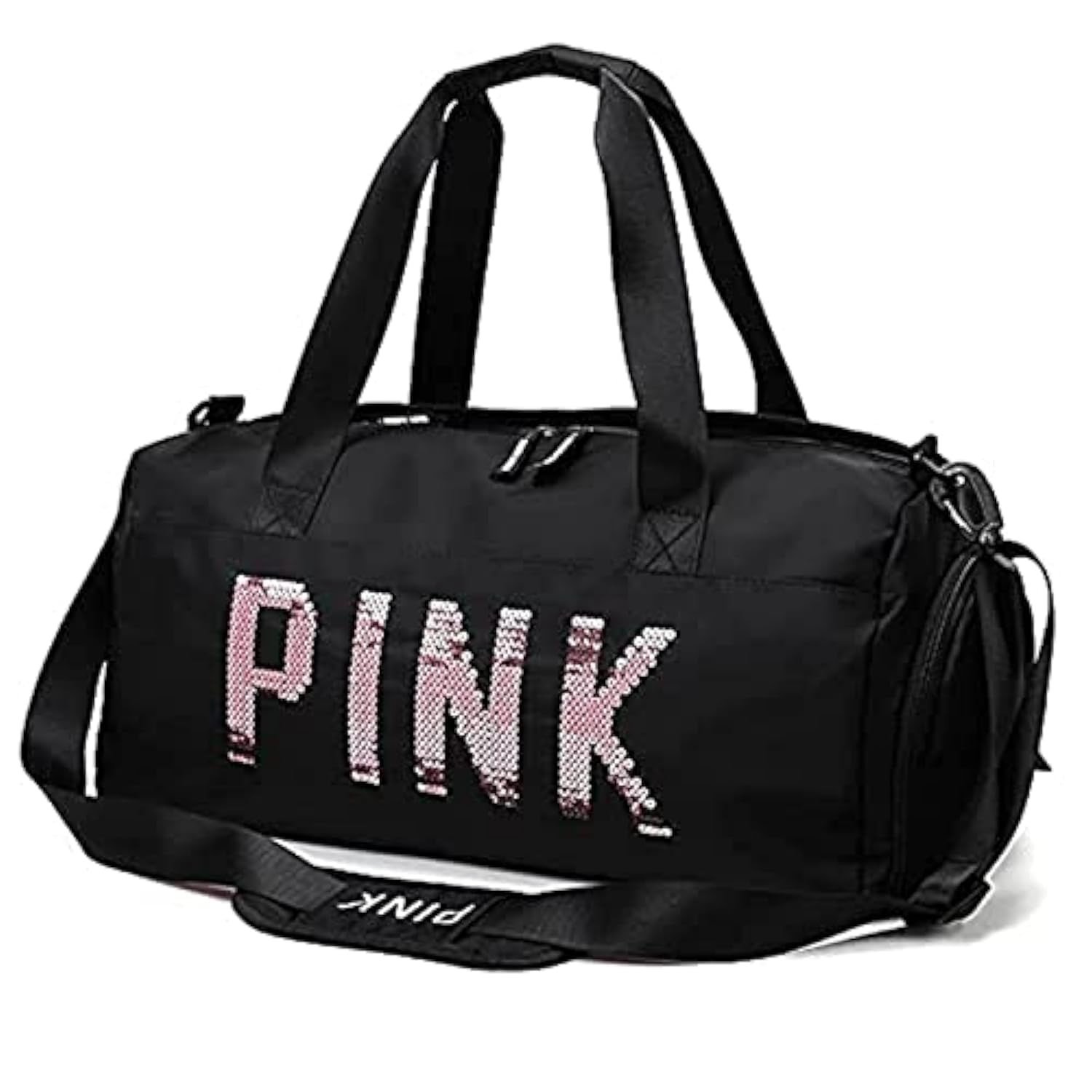 MXMDuffle Women Bags | Travel Sports PINK Handbag, Luggages Fitness Training Sport Gym Shoes Yoga Dry Wet Waterproof Workout Bags for Girls (Pink)