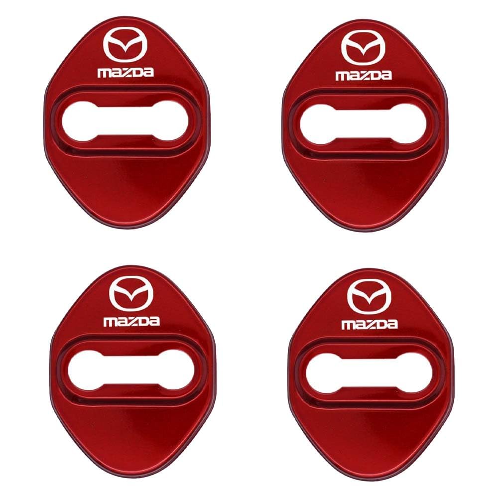 FOKAI4 PCS Door Lock Cover Car Door Striker Protector, for 2017 Mazda Kai Concept Accessories,F