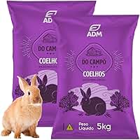 DO CAMPO Ração Para Coelhos Kit 2 Unidades 5kg