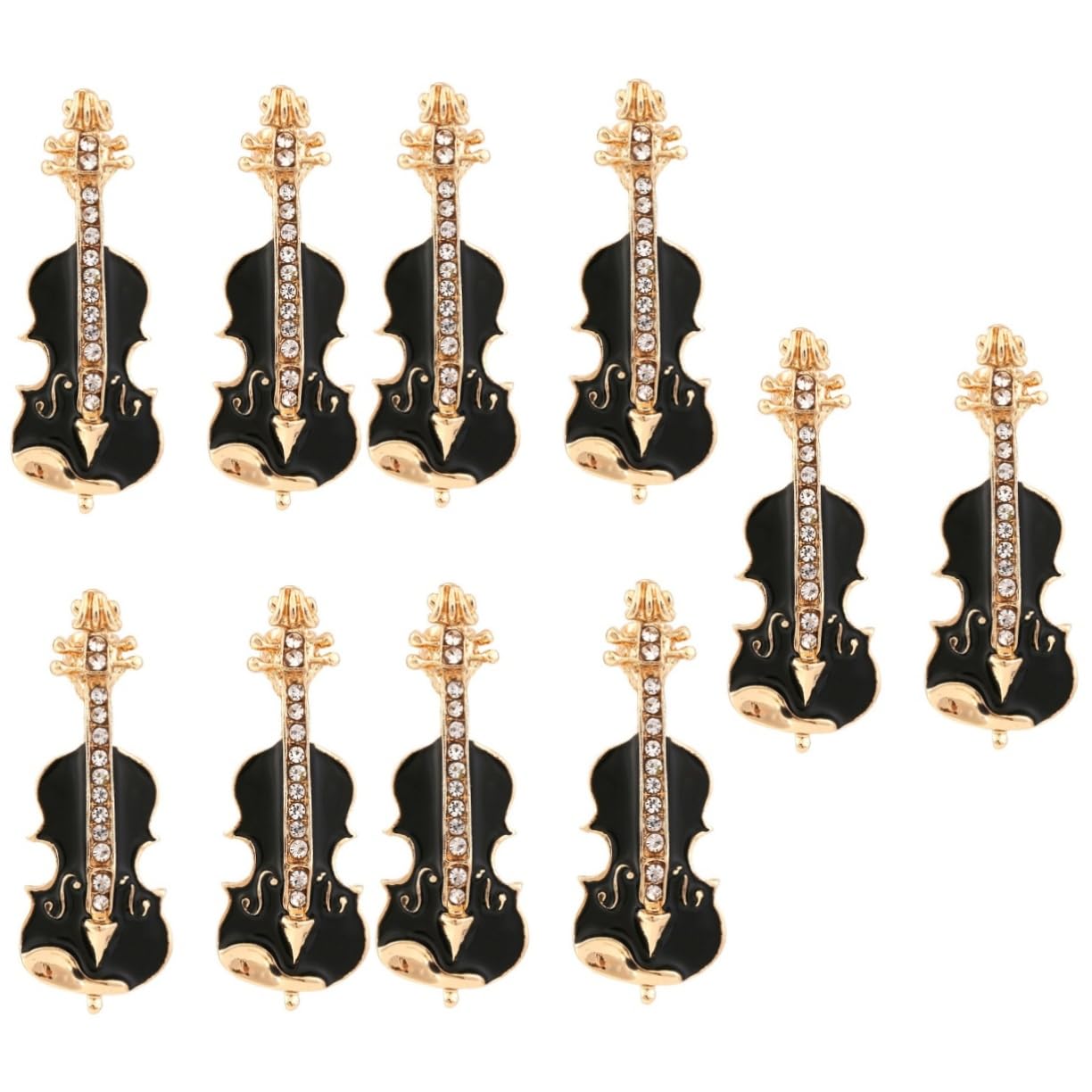 LIFKOME Spilla Per Strumenti Musicali Spilla Per Cappello Spilla Da Cappello Spille Di Violino Spille Smaltate Spille Gioielli Spilla Da Scialle Perno Di Violino Lega Black