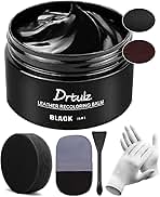 Black Leather Recoloring Balm, Leather Color Restorer Conditioner, Leather Repair Kits for Vinyl Furniture, Sofa, Car Seats, Shoes - Repair Leather Color on Faded & Scratched Leather Couches