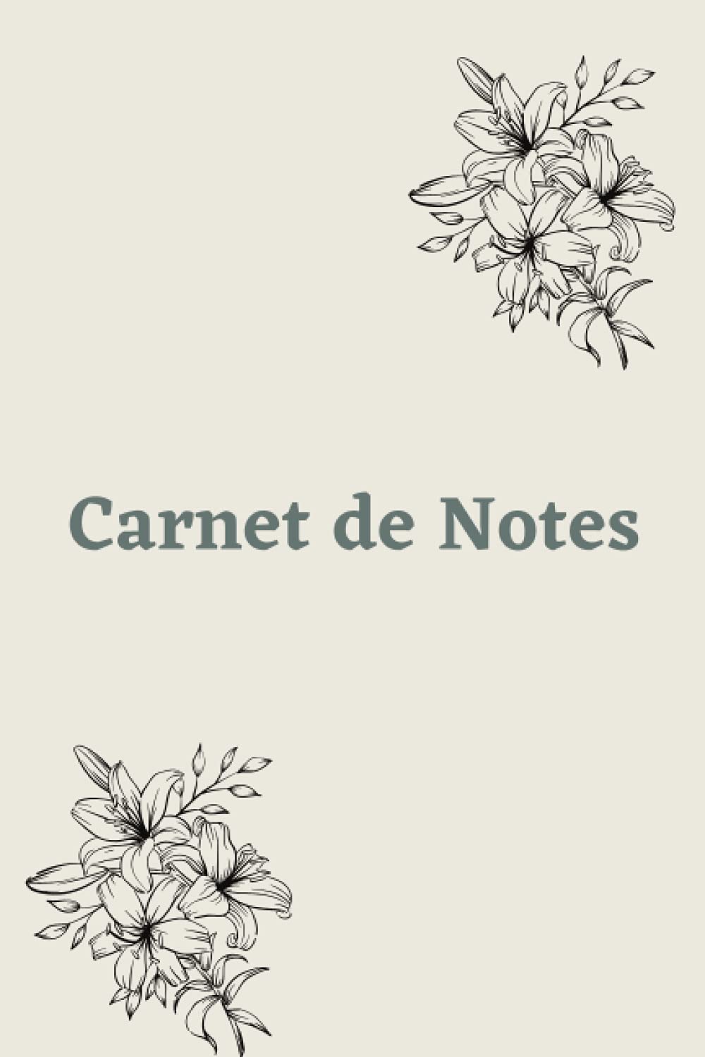 Carnet de notes: cahier de notes ligné avec marge - 120 pages - 6x9 pouces - Bureau et bloc-note (French Edition)