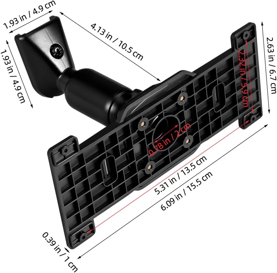 Rear View Mirror Back Plate Panel Rearview Mirror Bracket Compatible with Hiac 2008-2011 Dash Cam Mount Holder with Screw Kit 6.10 X 2.63 X 0.39 in