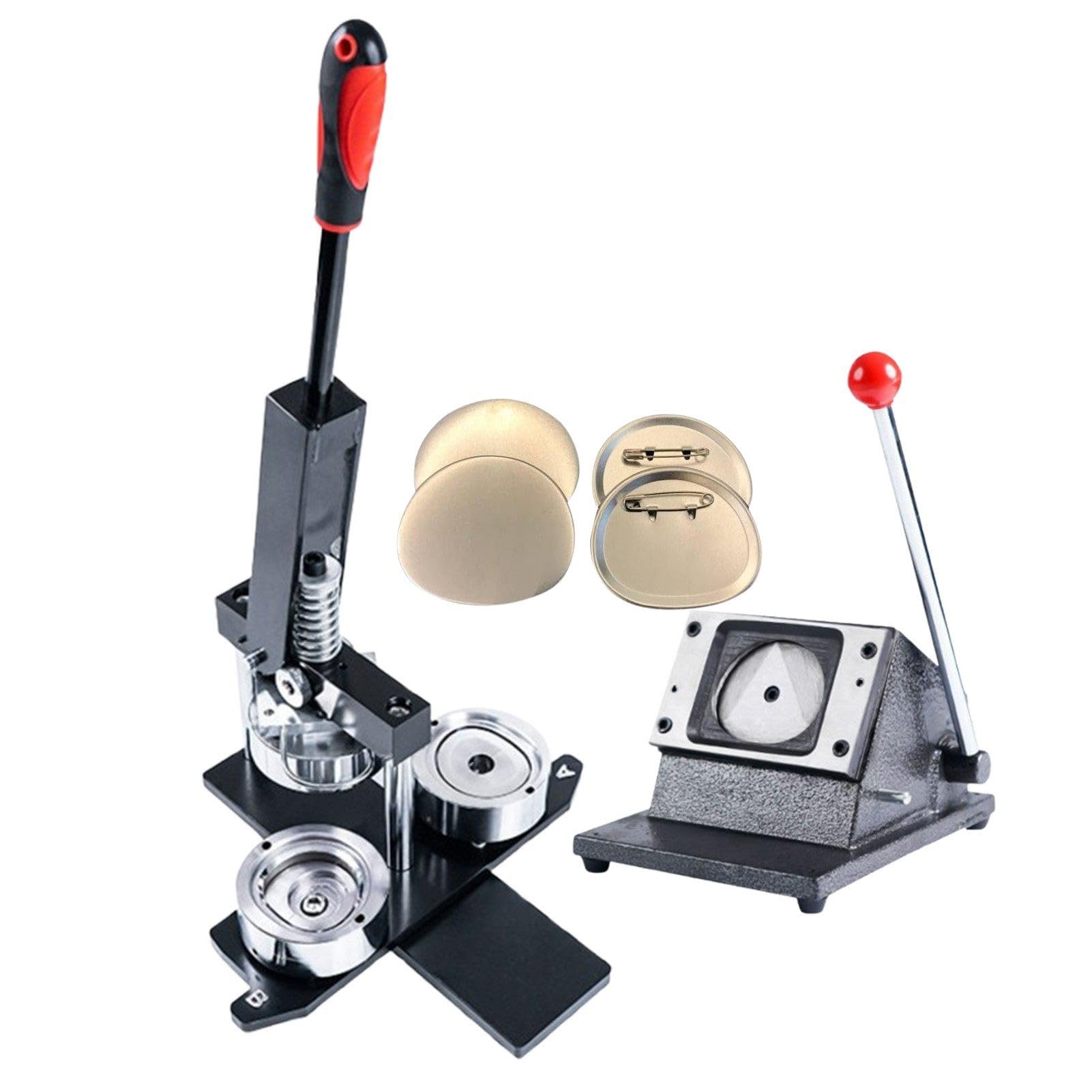 Zykuosus DIY Badge Maker Kit with Press, Cutter, and 100 Crafting Sets For alized Badges