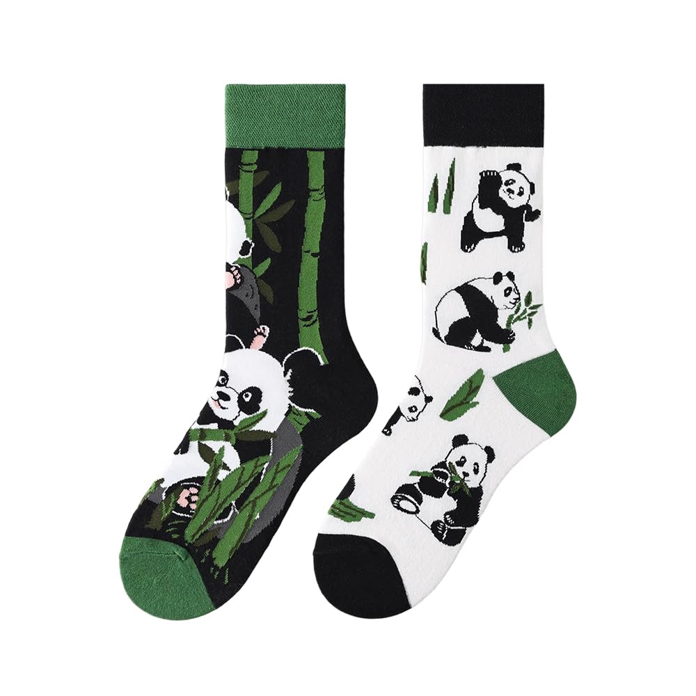 Calcetines Divertidos Unisex para Mujer y Hombre con Diseños Asimétricos en Par - Temas Animales, Comida, Fruta, Deporte y Arte en Algodón - Ideal para Regalos — view 48