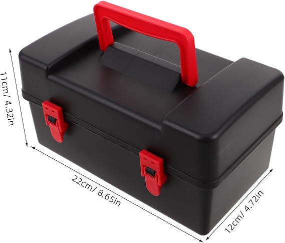 Battling Top Storage Case with Handle Portable Gyro Organizer Box with Dividers and Lid for Spinning Tops and Launchers Lightweight Travel Toy Storage