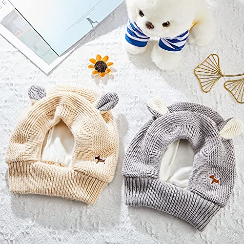 2 Pieces Quiet Ears for Dogs Dog Ear Muffs Noise Protection Dog Knitted Hats Dog Earmuffs Winter Warm for Medium to… - Image 6