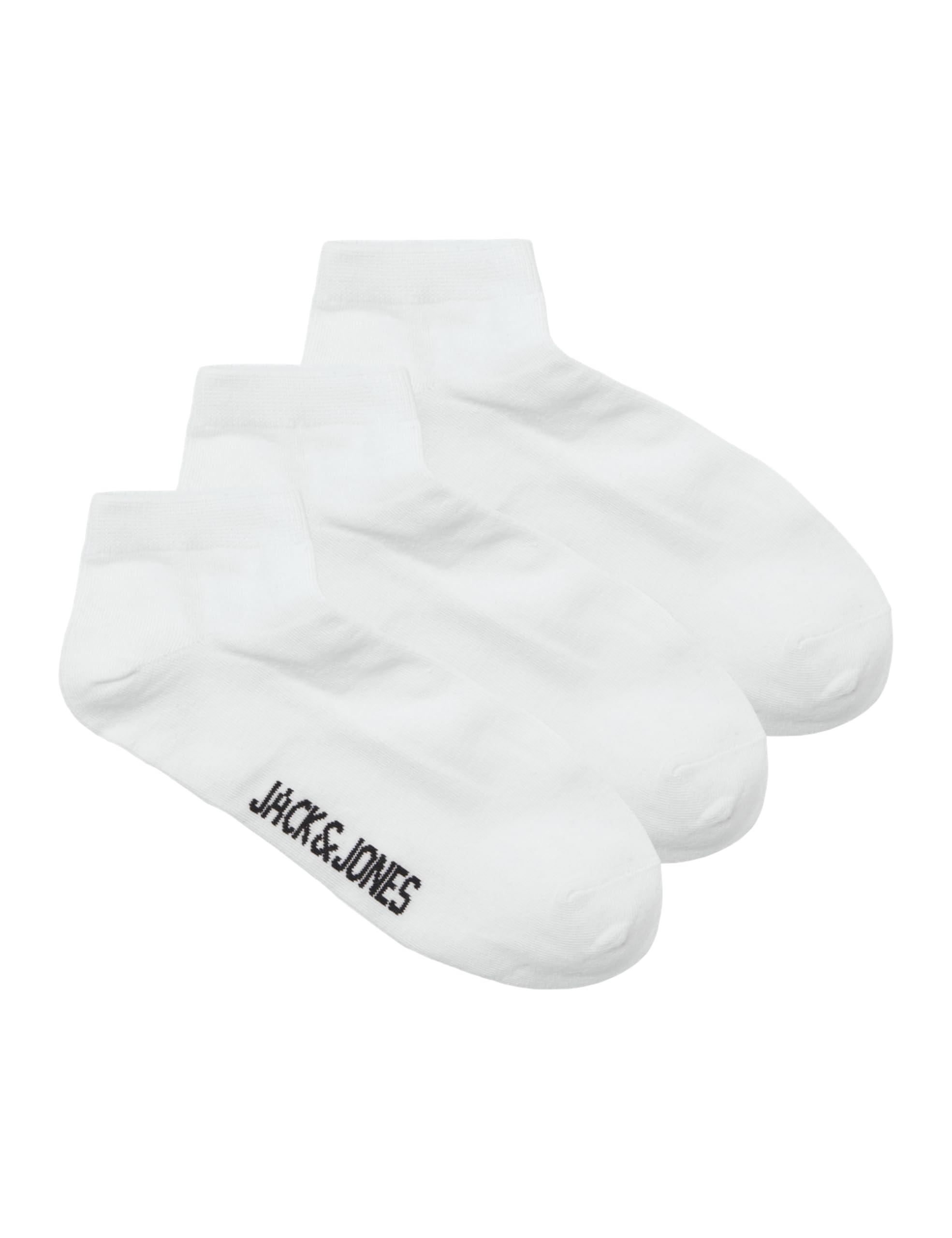 JACK & JONES Mens Jaclouis Dongo 3 Pack Noos Socks, White/pack: White - White