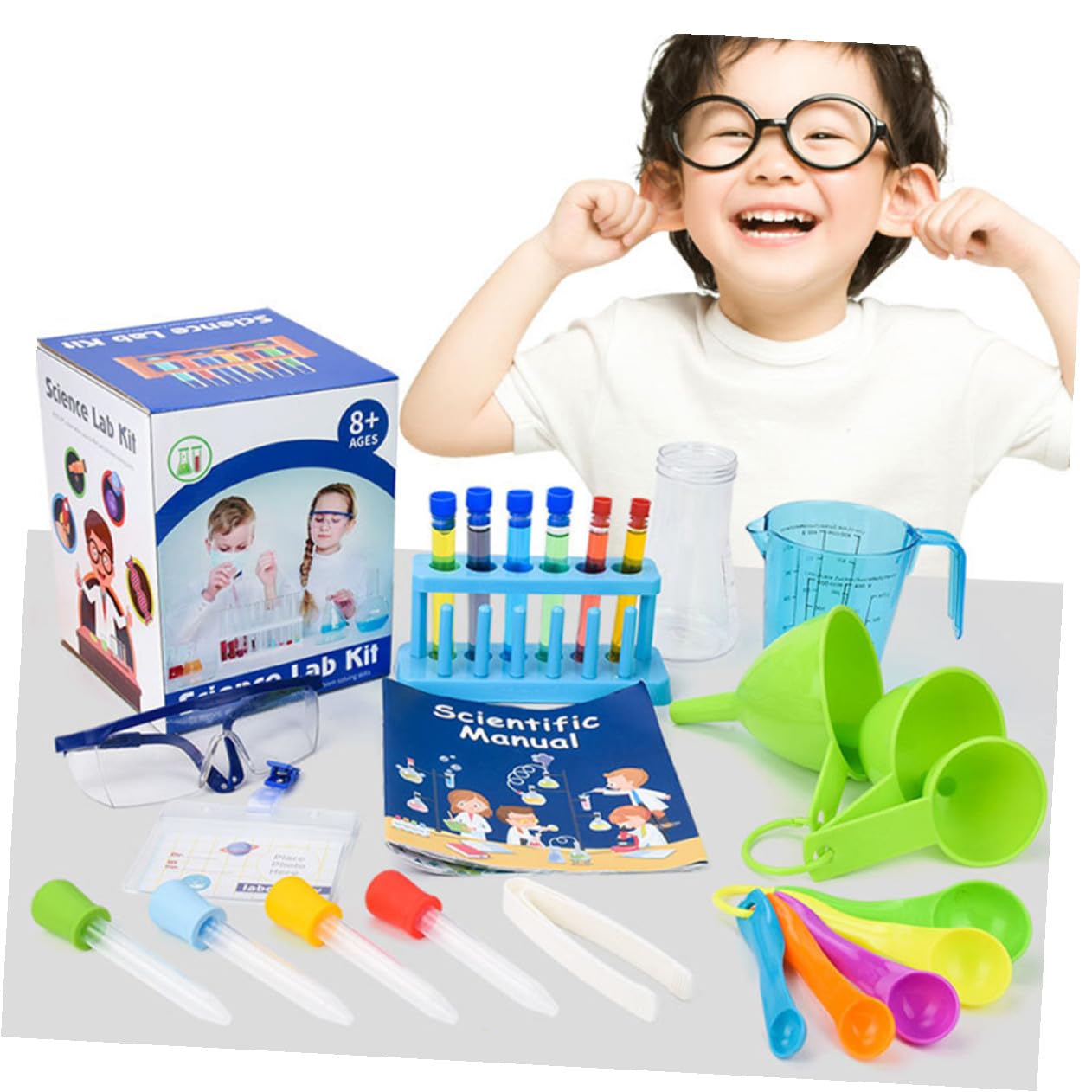SUPVOX Kit Scientifique pour Garçon pour Fille Kit De Chimie Coffret De Chimie Jouets Scientifiques De Laboratoire