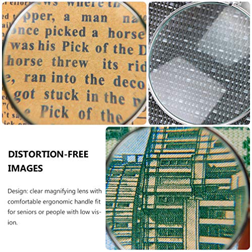 STOBOK Colar de Lupa Com 2 PeÃ§as de Lupa Com Pingente de Colar de Lupa para Festa