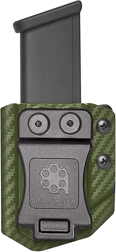 Miniatura 17 de Amberide Funda universal Mag Carrier IWB/OWB KYDEX para revista: 0.354 in/.40 doble pila - 0.354 in/.40 sola pila - .45ACP doble pila - .45ACP Negro