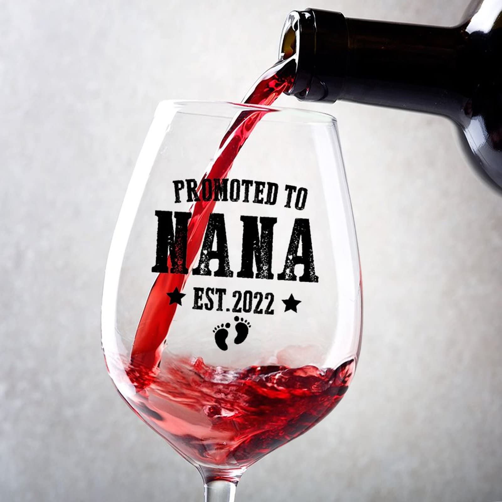Verres à vin Promoted to Nana lot de 2 pour des soirées complices en famille