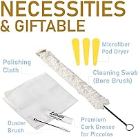 Vista 2 de Kit de Limpieza y Cuidado Todo Incluido para Flauta Libretto: Hisopo de Limpieza + Cepillo para Polvo + Paño de Limpieza + Secadores de Almohadillas