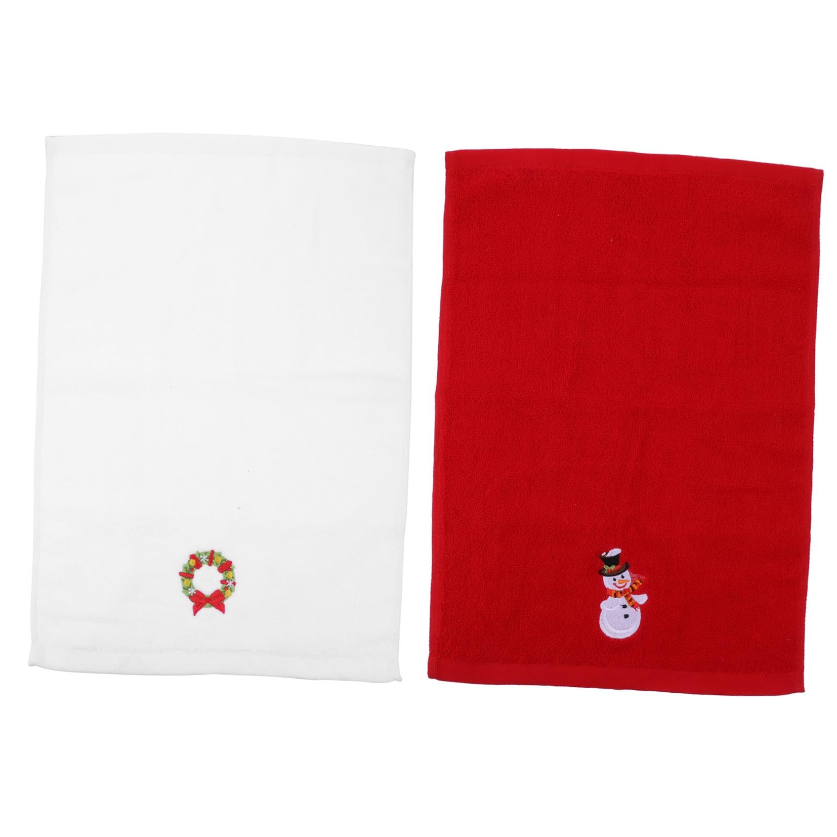 Cabilock 6pezzi Asciugamani Natalizi Creativi Con Ricamo Da Decorativi Per Bagno e Cucina Morbido e Assorbente Per Decorazioni Festive e Regali Di Natale