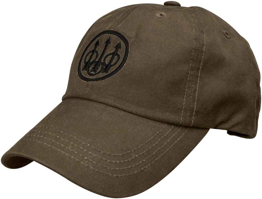 Men's Waxed Cotton Hunting Outdoor Casual Hat with Beretta Trident logo