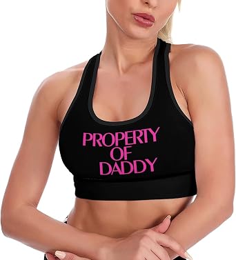 BAIJIAOYUN Lets Fxck Racerback Sports Bra for Women - Comfortable Yoga Bra for Workout Gym Activewear