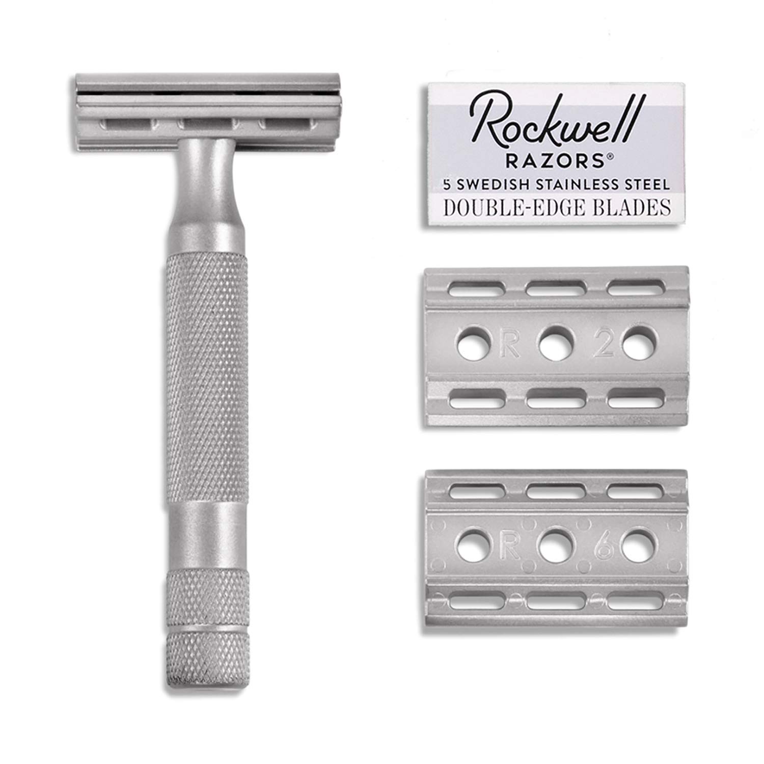 ROCKWELL RAZORS Classic Razor 6S Matte Chrome, 1 Unidad (Paquete de 1)