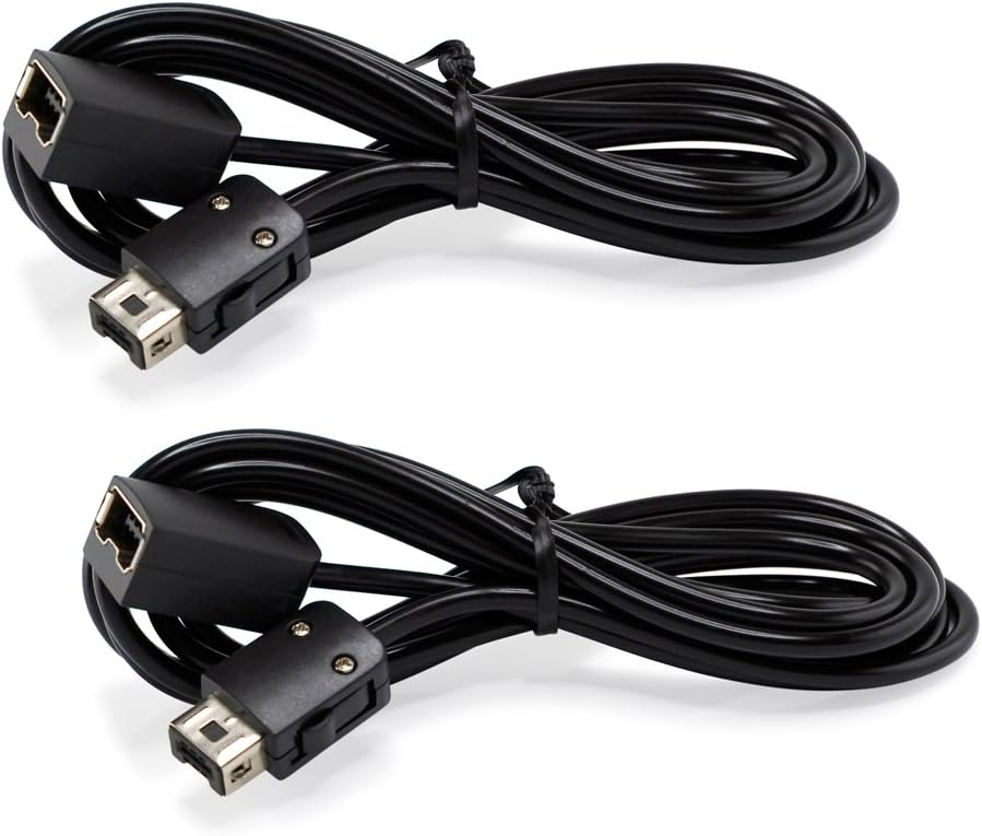 SNES Classic Controller Extension Cable 1.8M / 6ft (2-Pack) Power Cord for Super SNES Classic Edition Controller (2017) Wii Classic Controller and Mini NES Classic Edition (2016)