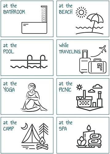 Miniatura 6 de Toalla turca de playa y baño 100% algodón, 30 x 60 pulgadas, sin arena, ligera, de secado rápido (verde manzana con azul índigo)