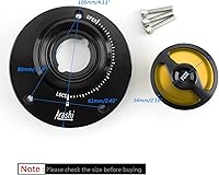 Vista 2 de Areyourshop Tapa de combustible sin llave para Yamaha YZF-R1 2004-2017, YZF-R6 2003-2016, FJ-09/MT-09 Tracer 2013-2016, FJR 1300 2006-2016, FZ8