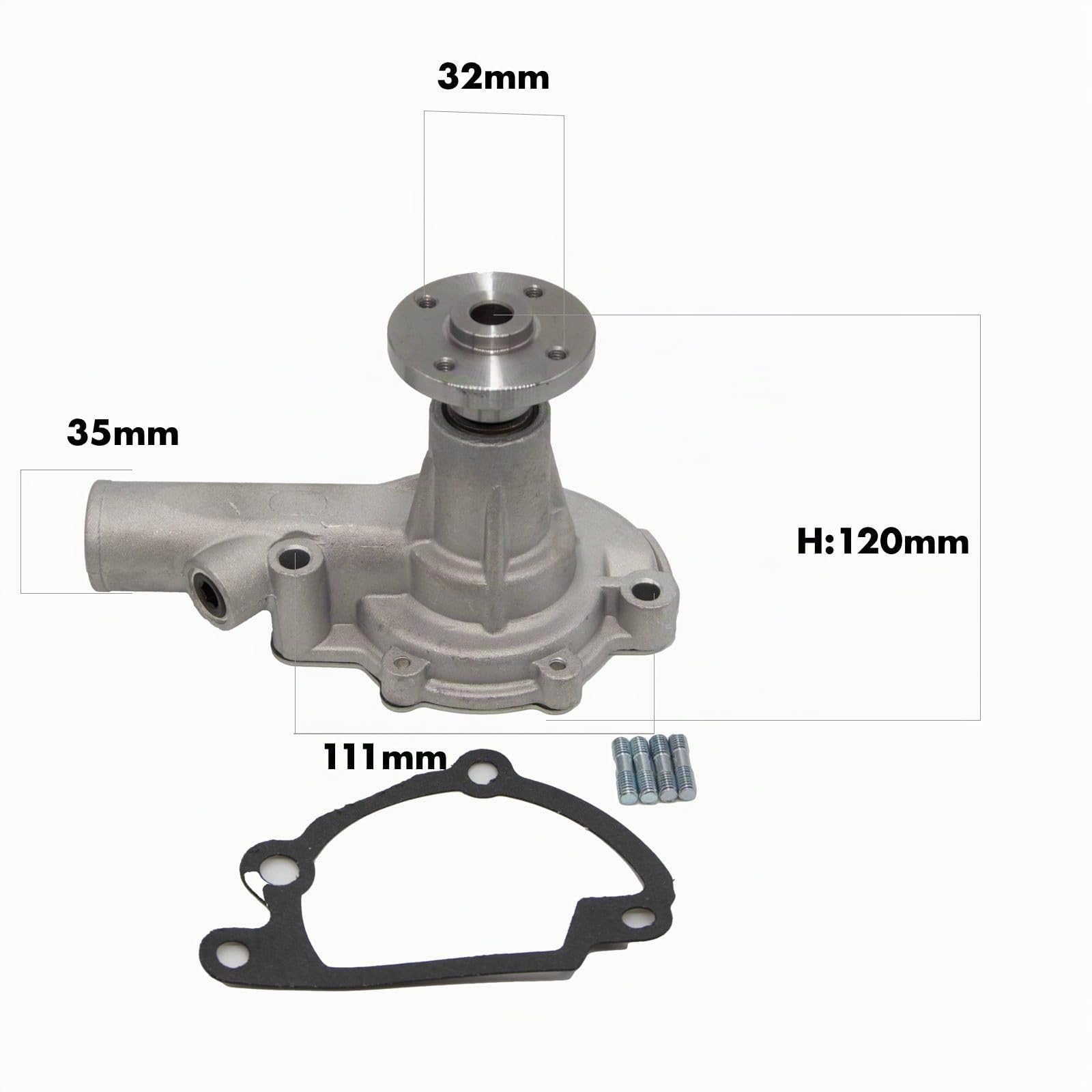 Pompe à eau Iseki TX1000 - TX1500 | KE70 | KE75 | Bolens | Compatible avec Mitsubishi | Seul