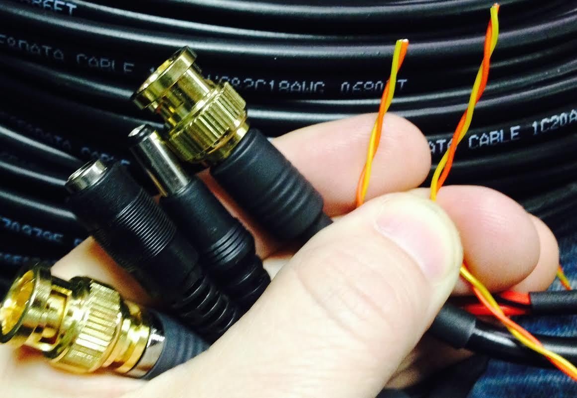 75' Black PAN TILT Zoom Compression BNC Video RG59-RS485-POWER PTZ Data Siamese HD-SDI Cable 18/2