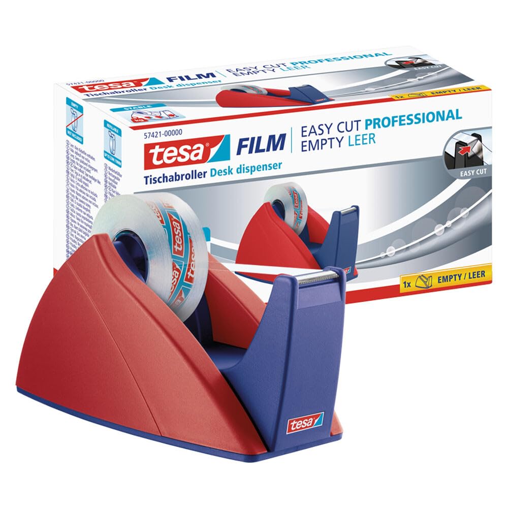 tesa Easy Cut® 57421 Tischabroller Klebebandabroller für Kleinrollen mit 33 m, 1 Stück