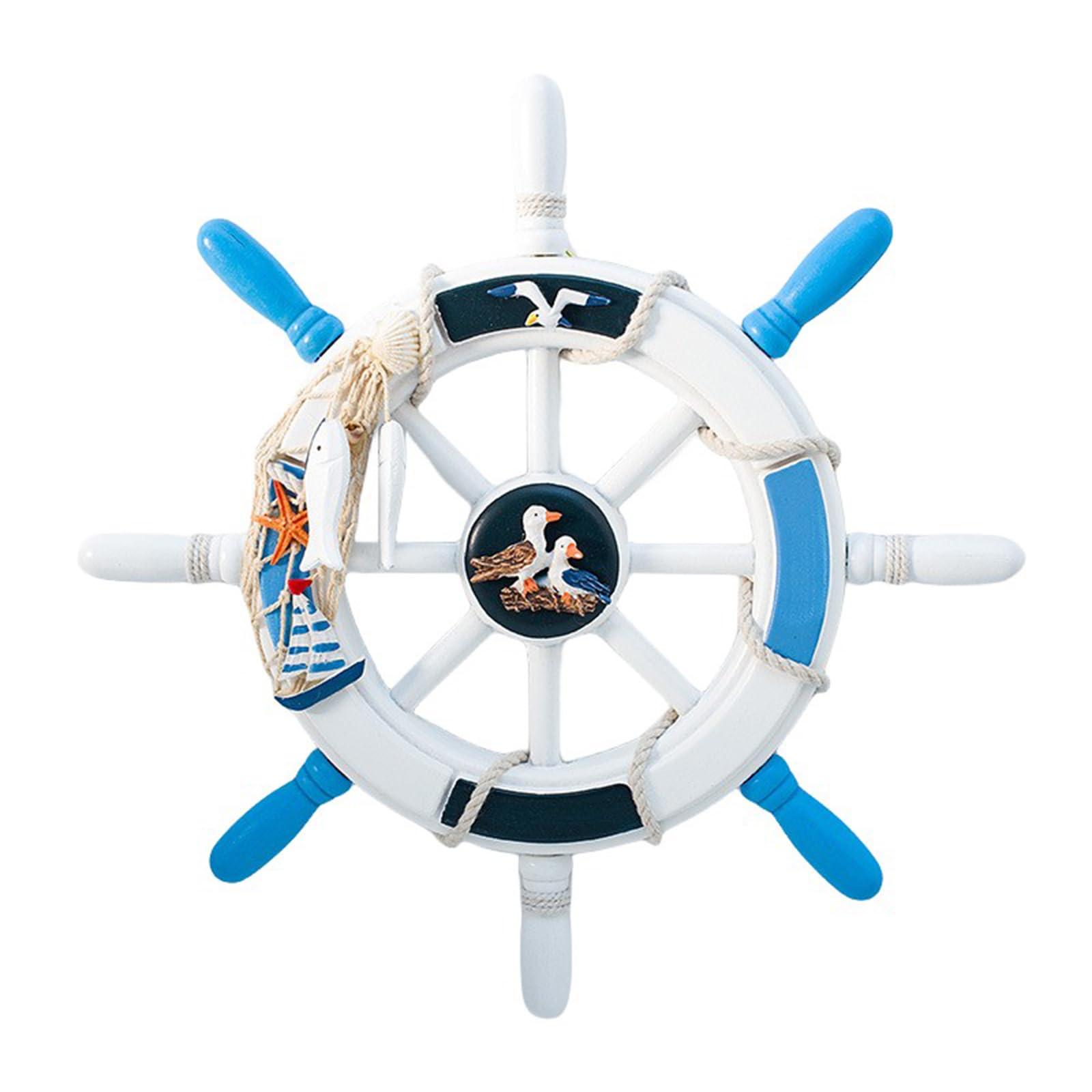 Arredamento del Volante della Barca, Arredamento Nautico, Barca Nautica timone Decorazione da Parete Ornamento Appeso, Arredamento a Parete della Ruota, per Decorazioni per la casa,A1