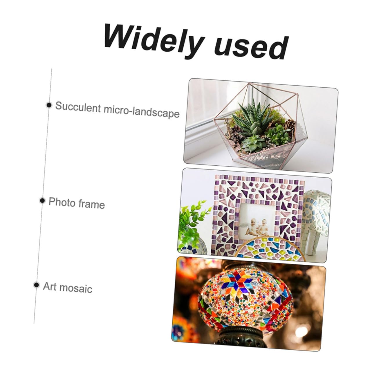 Teselas para Mosaicos de Cerámica Irregulares, 1 Bolsa
