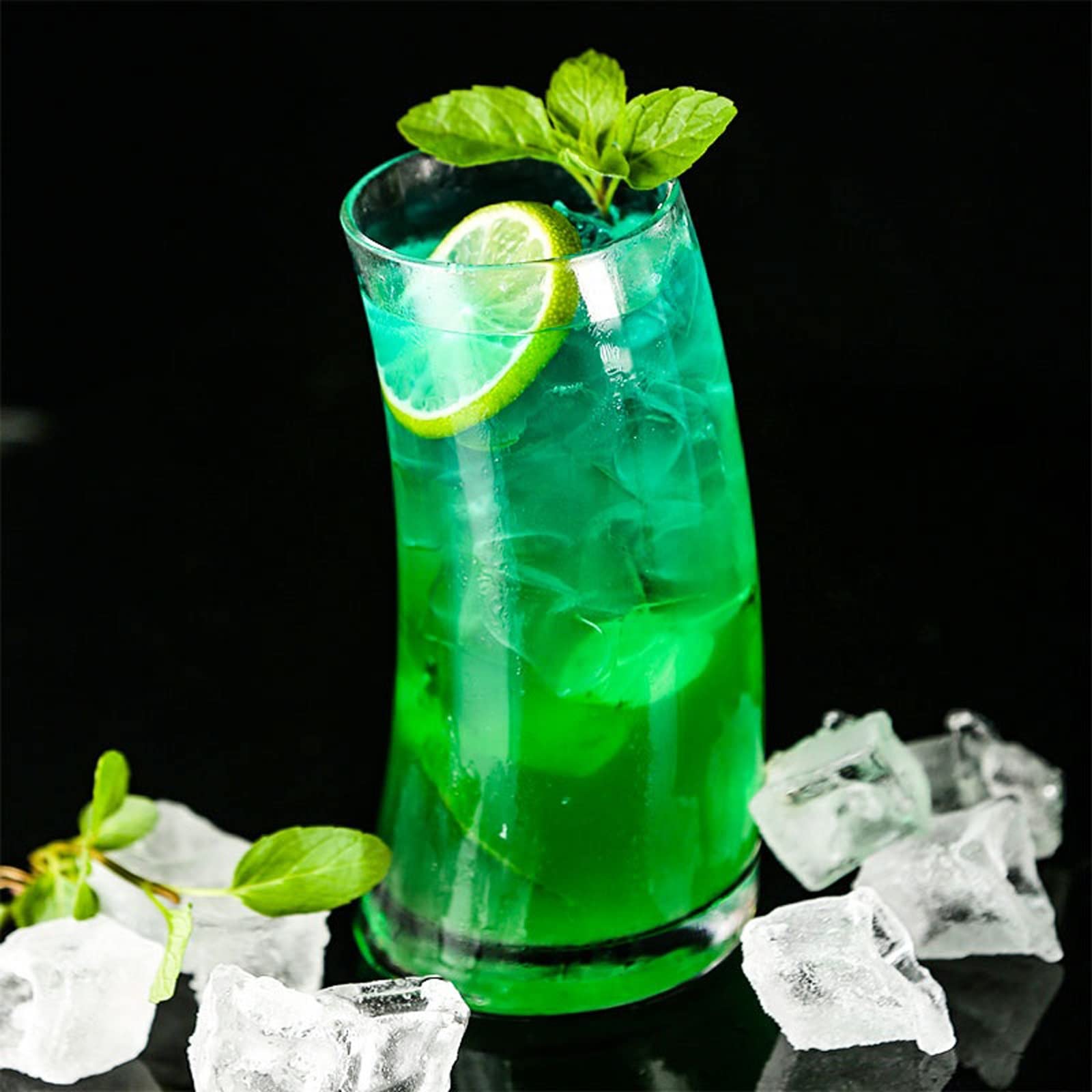 Glas-Kaffeetassen, kreative Trinkgläser, Cocktailglas, Segelboot-Form, Glas-Trinkgläser für Wasser, Bier, Wein, Whiskey, Cocktails, Kaffeetassen (Farbe: B)