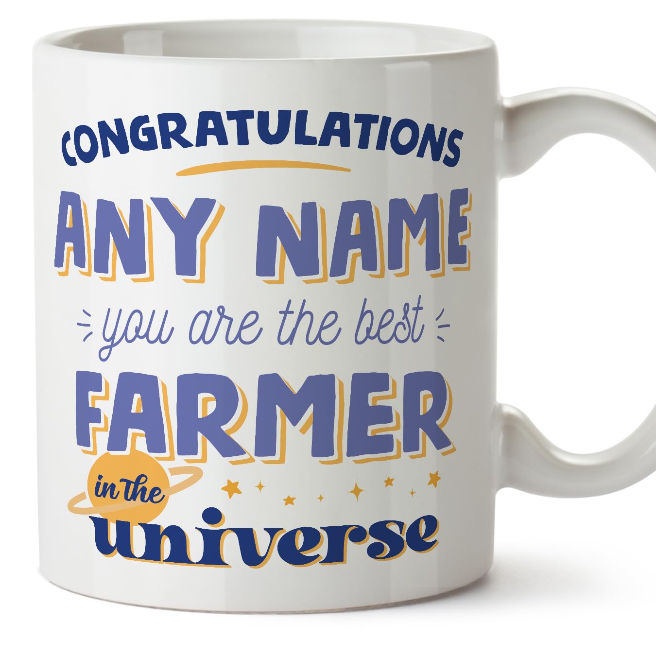 MUGFFINS Farmer Mug - in English - Best in The Universe - Funny Gift for Colleagues - Ceramic 11oz Mug — image 1