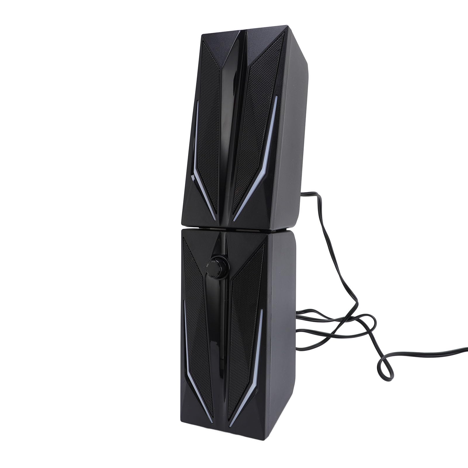 Głośnik do Laptopa Głośnik Multimedialny USB RGB Mini USB z Głośnikiem 2,0 Cala, Odpowiedni do Laptopów i Komputerów Stacjonarnych, Oferujący Mocny Dźwięk i Kolorowe oświetlenie.