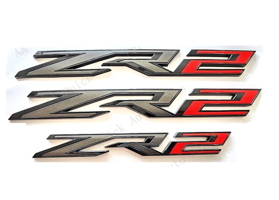 ペリロコ Amazon.com: 3Pcs Fender Rear ZR2 Emblem 3D Badge Nameplate
