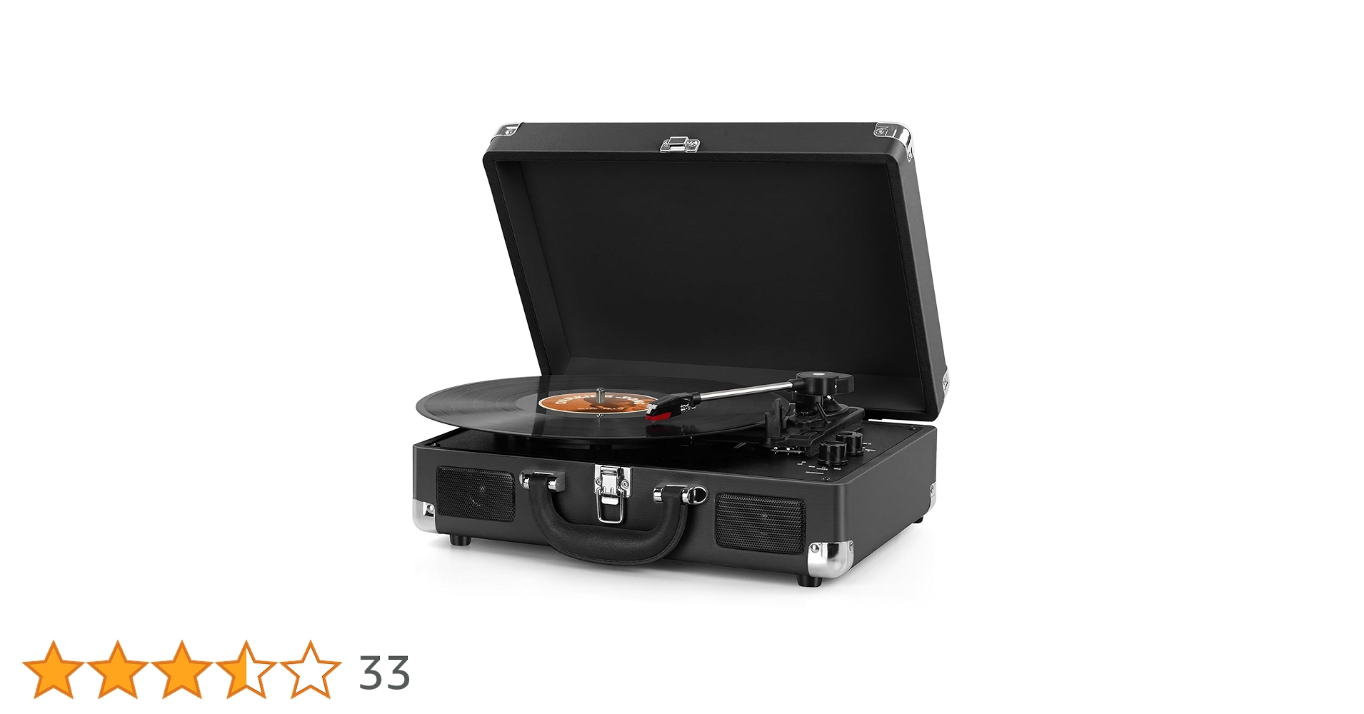 National TableStereo vintage620×250×220 Digitnow!Vintage Turntable,Black 3 Speed Vinyl Record Player