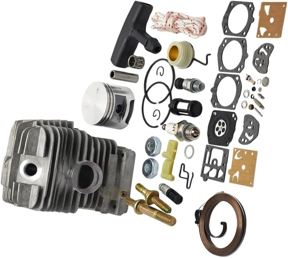47mm Cylinder Piston Carb Kit Fit For Stihl MS290 MS310 029 MS390 039 MS 290 310 390 Chainsaw Bar Stud Nut Starter Rope Repair Parts ﻿