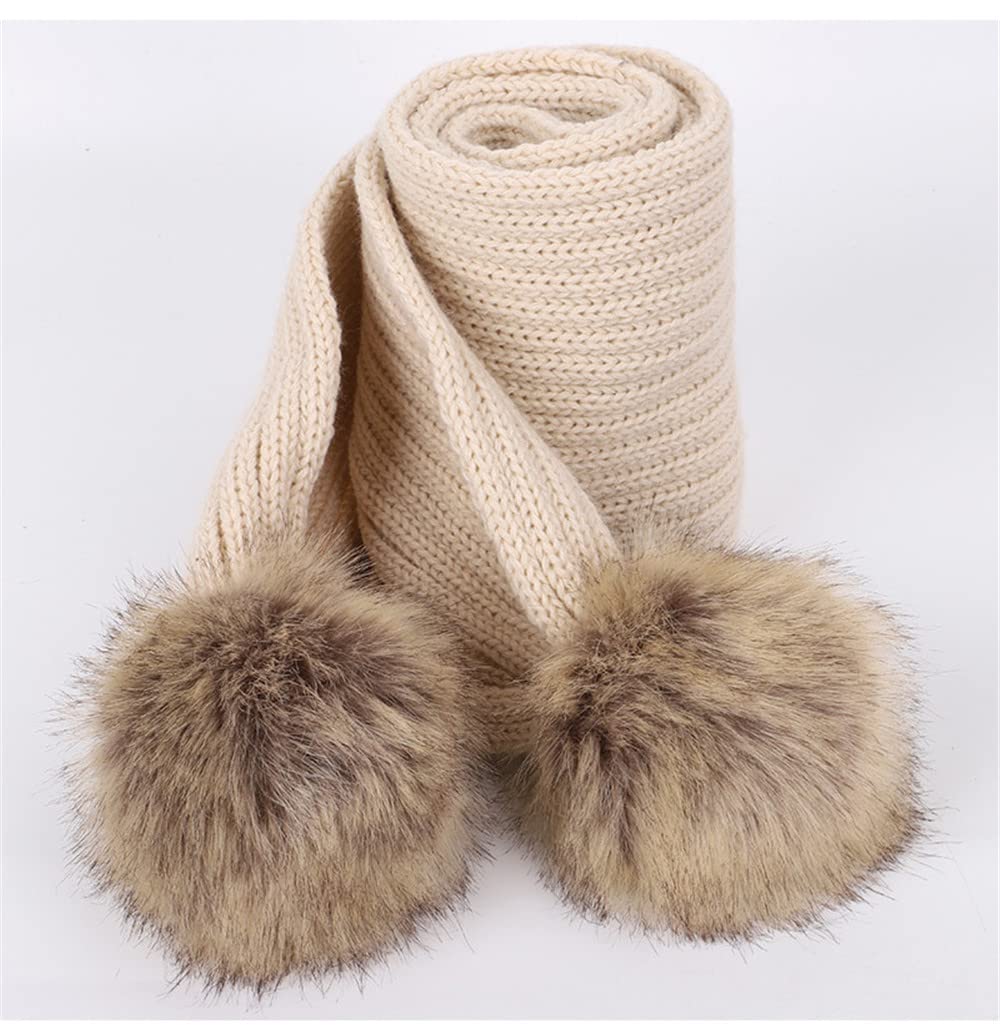 Dziecięcy kapelusz szalik zestaw zima żebrowany dzianinowe ciepłe czapki beanie czapka pompon szydełkowana czapka dla chłopców dziewcząt