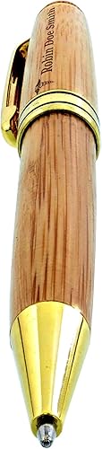 Miniatura 4 de Juego de bolígrafos personalizables de madera de bambú con grabado personalizado, 2 unidades