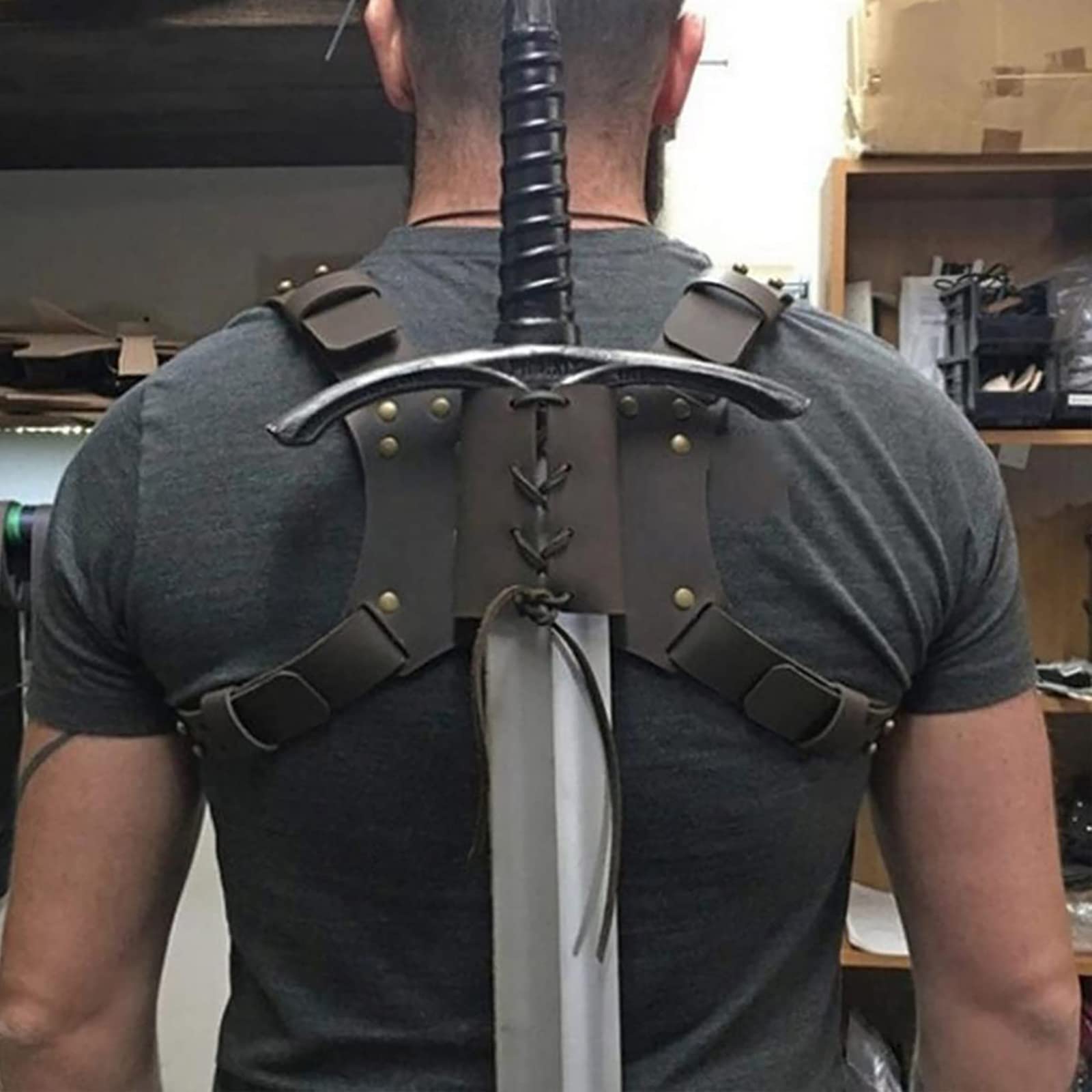 Adjustable Waist Sheath Scabbard, Medieval Shoulder Back Sword Frog Belt, For Hanging The Sword/scabbard From a Belt, It Goes Well with Medieval Outfits