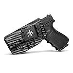 POLE.CRAFT Carbon Fiber IWB Kydex Holster Fits: Glock 19 19X 25 44 45 (Gen 1 2 3 4 5) & Glock 23 32 (Gen 3 4) - Inside Waistband Carry - for G19 G19x G23 G25 G32 G44 G45 Holster -Left