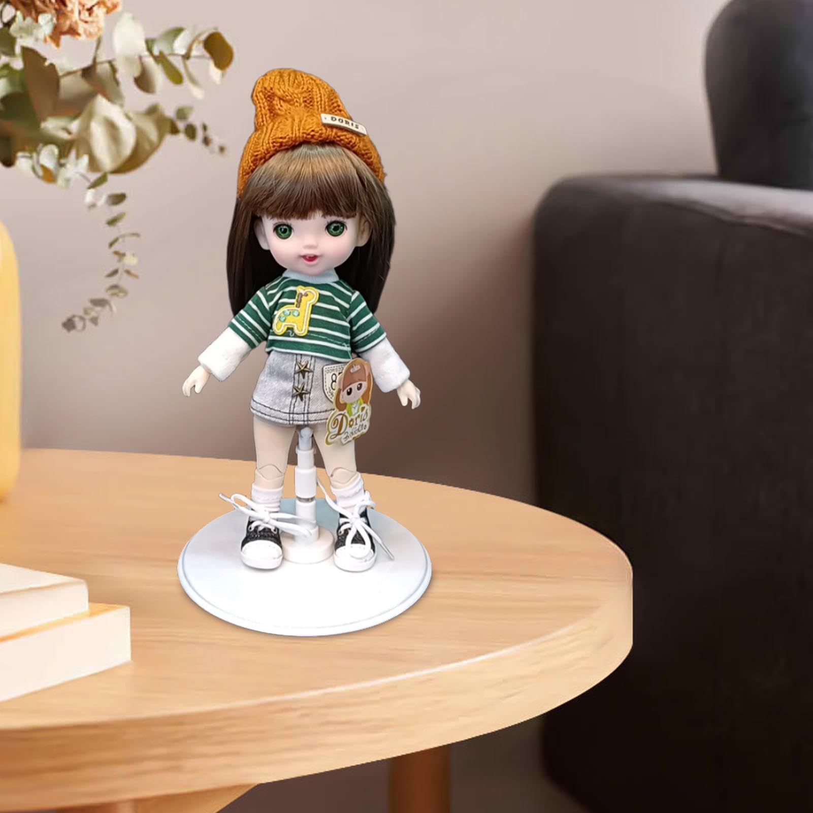 小さいビスクドール ドールスタンド付き 小さいビスクドール ドールスタンド付き