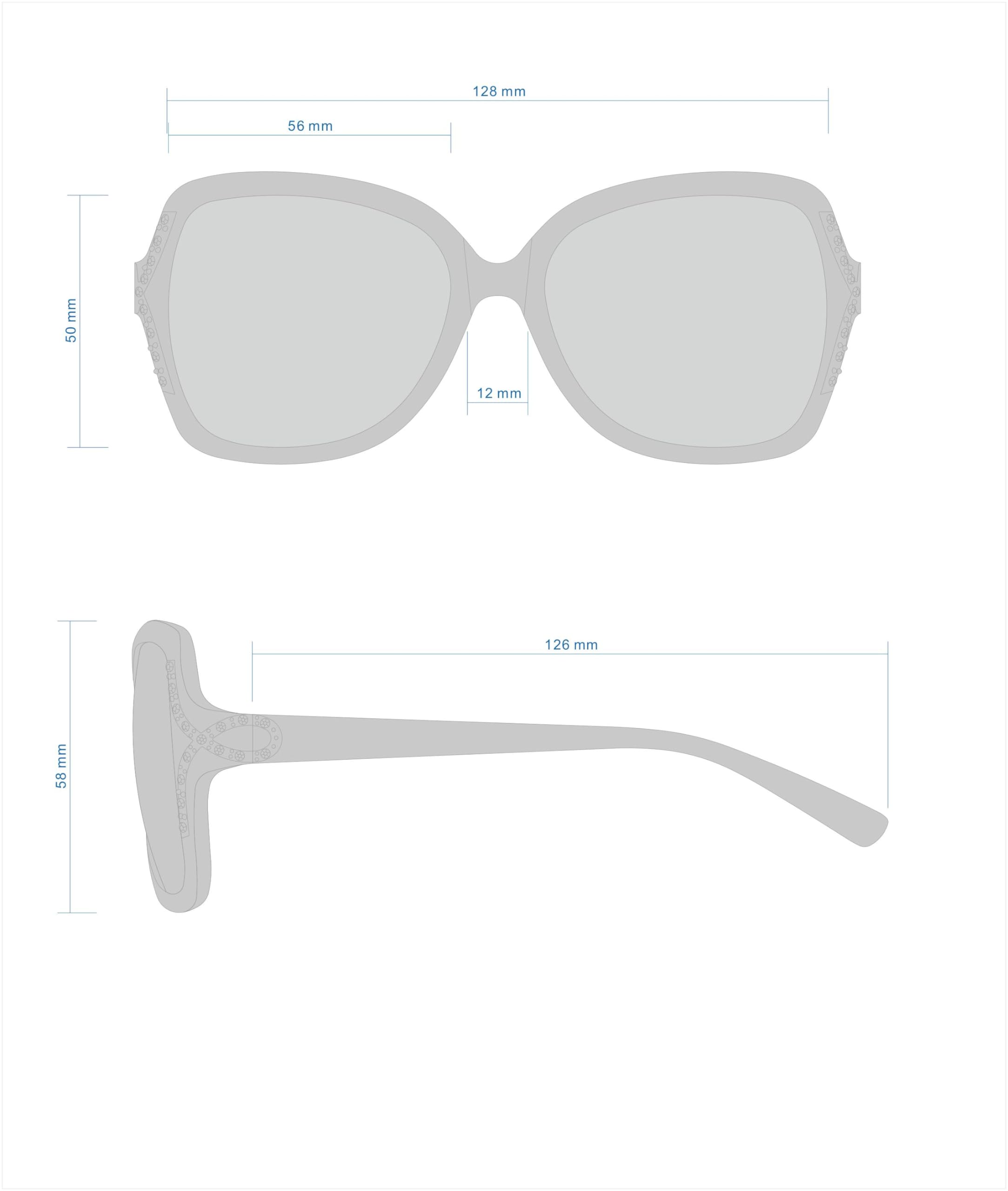 Southpole Gafas de sol con diamantes de imitación para