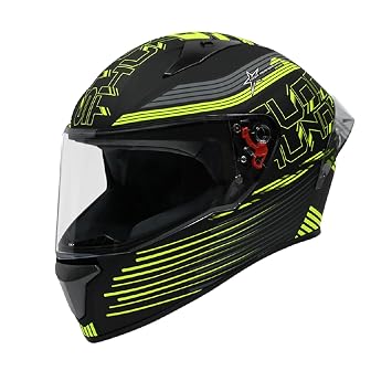 Studds Thunder D11 Isi and Dot Certified Full Face Motorcycling Helmet for Men and Women with Clear Visor