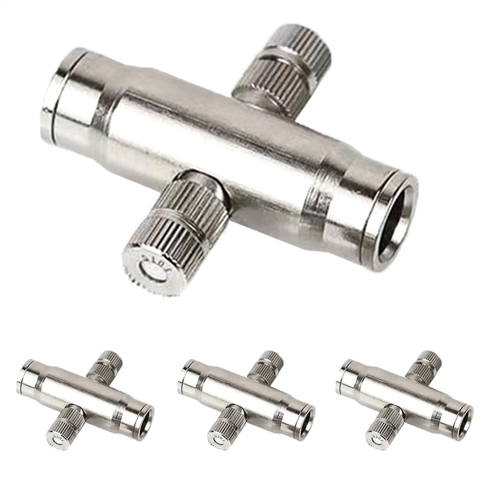 Boquillas de nebulización para patios, Boquilla de microniebla alta presión latón, 24 Uds., 0,1-1,0mm, conector rápido 3/8 pulgadas, rosca 3/16