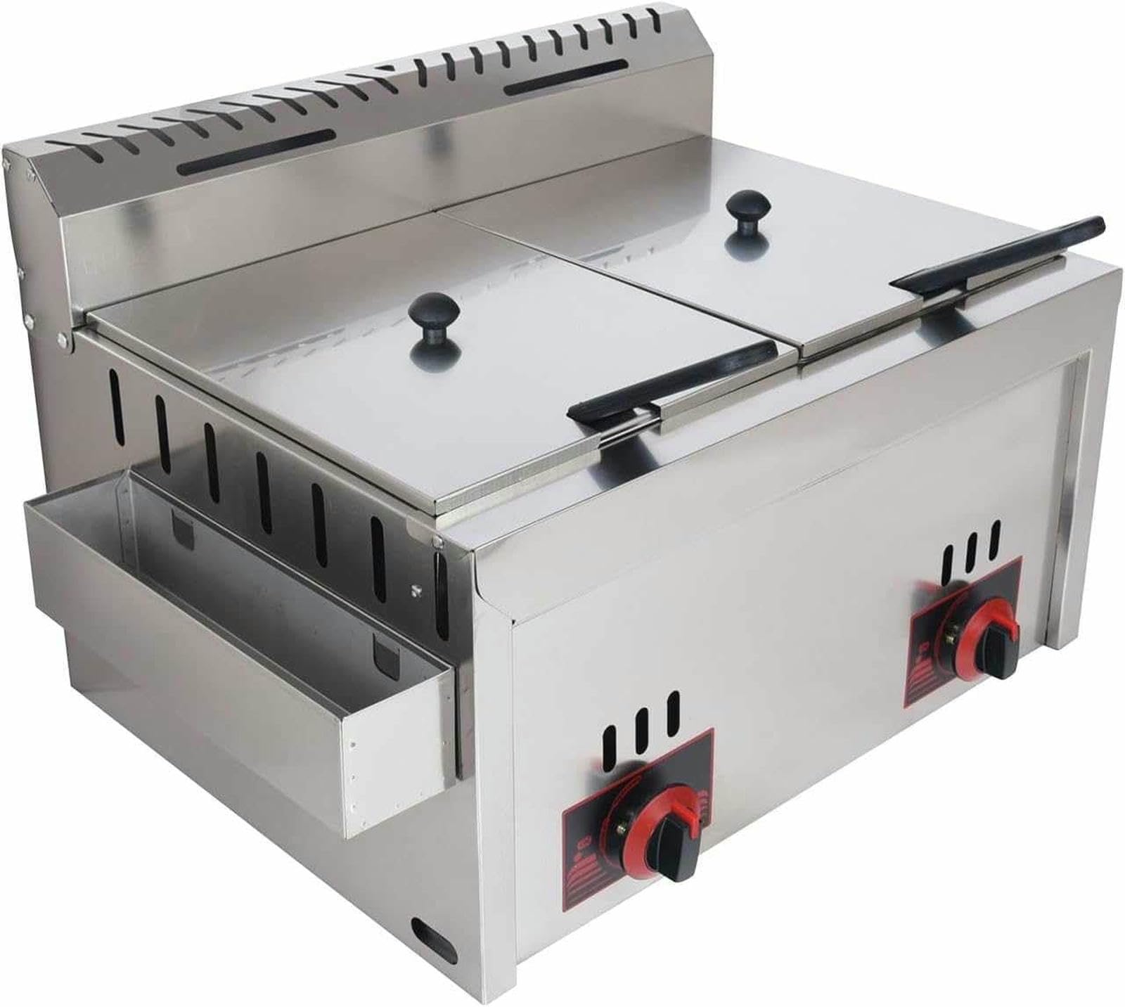 Fryer À Gaz Commercial, Friteuse D'équipement De Restauration Professionnelle, pour Frites Poulet Frit